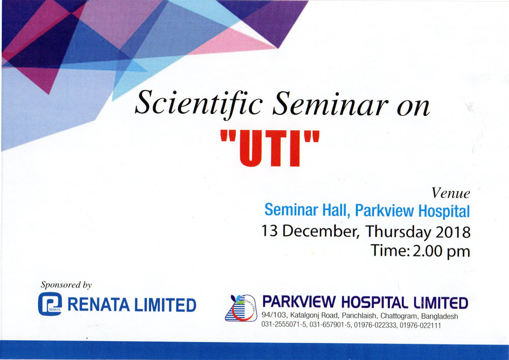 Scientific Seminar on Urinary Tract Infection (UTI)
